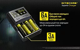 Зарядний пристрій Nitecore SC4 з LED дисплеєм - мініатюра 6