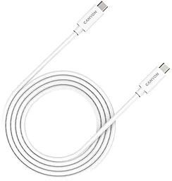 USB PD Кабель Canyon 240w 5a 2m USB Type-C - Type-C cable white (CNS-USBC42W)