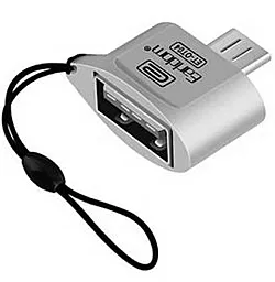 OTG-перехідник Earldom ET-OT04 micro USB to USB 2.0 Silver - фото OTG-перехідник Earldom ET-OT04 micro USB to USB 2.0 Silver