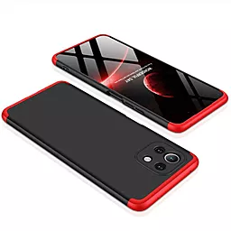 Чехол LikGus GKK 360 градусов (opp) для Xiaomi Mi 11 Lite Черный / Красный - миниатюра 2