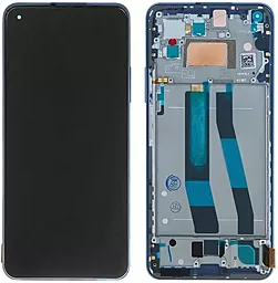 Дисплей Xiaomi 11 Lite 5G NE с тачскрином и рамкой, оригинал, Blue