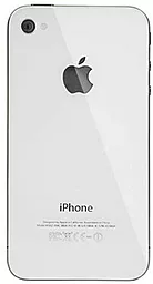 Задняя крышка корпуса Apple iPhone 4 со стеклом камеры Silver