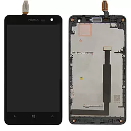 Дисплей Nokia Lumia 625 RM-941 с тачскрином и рамкой, Black - фото Дисплей Nokia Lumia 625 RM-941 с тачскрином и рамкой, Black