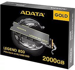 SSD Накопитель ADATA Legend 800 Gold 2TB M.2 NVMe (SLEG-800G-2000GCS-S38) - миниатюра 7