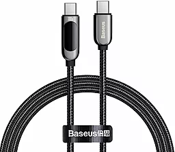 Кабель USB PD Baseus Display 20V 5A USB Type-C - Type-C Cable Black (CATSK-B01)