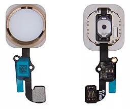 Шлейф Apple iPhone 6S Plus с кнопкой меню Original Gold