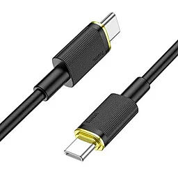 Кабель Hoco U109 100w USB Type-C - Type-C 100w 5a 1.2м PD cable Black - миниатюра 3 Кабель Hoco U109 100w USB Type-C - Type-C 100w 5a 1.2м PD cable Black - миниатюра 3