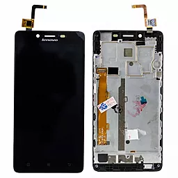 Дисплей Lenovo A6000, K3 (K30-T, K30-W) з тачскріном і рамкою, оригінал, Black - фото Дисплей Lenovo A6000, K3 (K30-T, K30-W) з тачскріном і рамкою, оригінал, Black