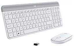 Комплект (клавиатура+мышка) Logitech MK470 Wireless Slim UA Off-White (920-009205)