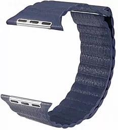 Ремешок LEATHER LINK для Apple Watch 38mm/40mm/41mm Dark Blue