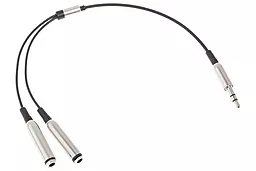 Аудио разветвитель Cablexpert Splitter for Hands free mini Jack 3.5mm M/2xF silver - фото Аудио разветвитель Cablexpert Splitter for Hands free mini Jack 3.5mm M/2xF silver