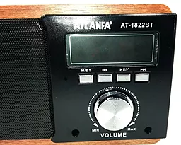 Радиоприемник Atlanfa AT-1822BT Brown - миниатюра 3