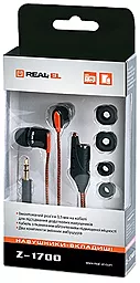 Навушники REAL-EL Z-1700 Black - мініатюра 2