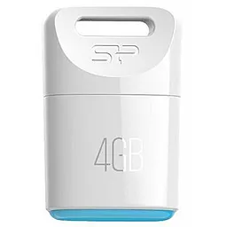 Флешка Silicon Power 4GB Touch T06 USB 2.0 (SP004GBUF2T06V1W) White - фото Флешка Silicon Power 4GB Touch T06 USB 2.0 (SP004GBUF2T06V1W) White