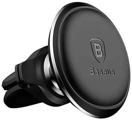Автодержатель магнитный Baseus Small Ears Series Magnetic Car Air Vent Mount with Cable Clip Black (SUGX-A01) - фото 5