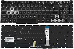 Клавиатура для ноутбука Acer Nitro AN517-55 с подсветкой клавиш RGB без рамки Original Black