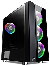 Корпус для комп'ютера 1stPlayer B7-E-R1 Color LED (B7-E-R1) Black