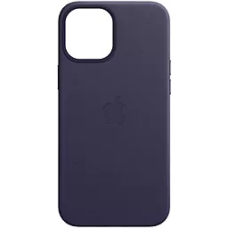 Чехол Apple Leather Case with MagSafe for iPhone 12, iPhone 12 Pro Deep Violet