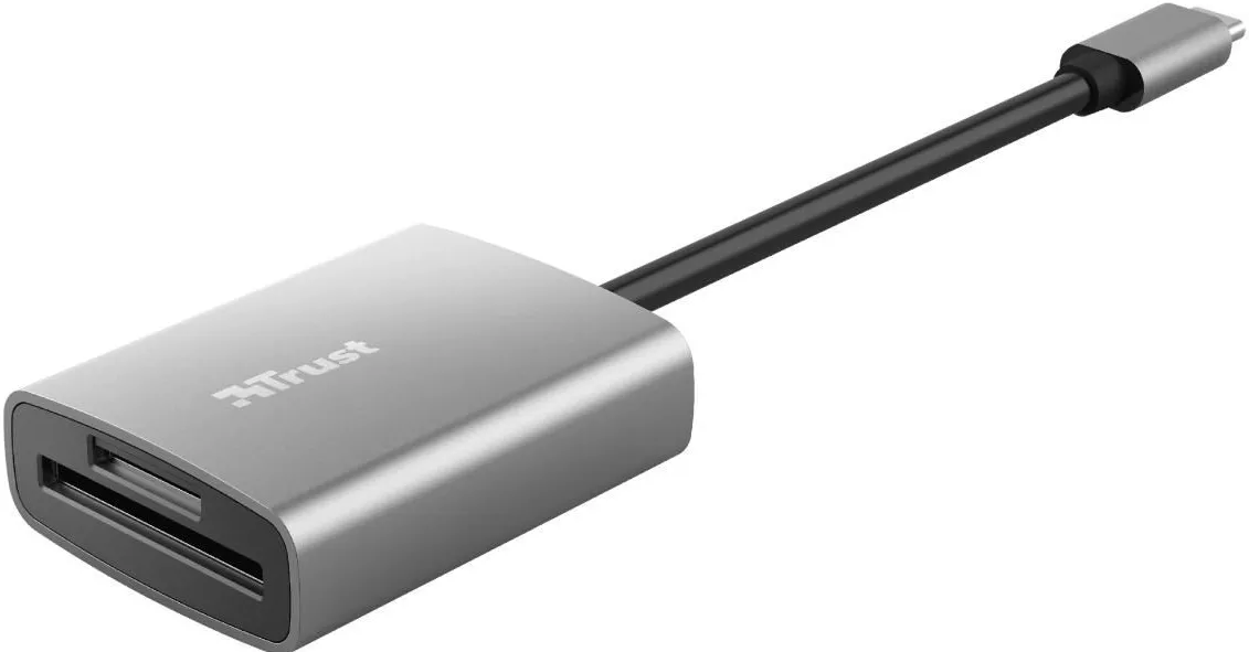 Картридер Trust Dalyx Fast Type-C grey - фото 4