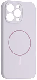 Чохол Silicone Case Full Camera Fine Ring MagSafe для Apple iPhone 14 Pro Purpule Lilac - фото Чохол Silicone Case Full Camera Fine Ring MagSafe для Apple iPhone 14 Pro Purpule Lilac