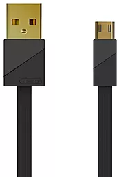 Кабель Remax RC-048m Gold Plating USB-A - micro USB 15w 3a 1м cable Black - фото Кабель Remax RC-048m Gold Plating USB-A - micro USB 15w 3a 1м cable Black