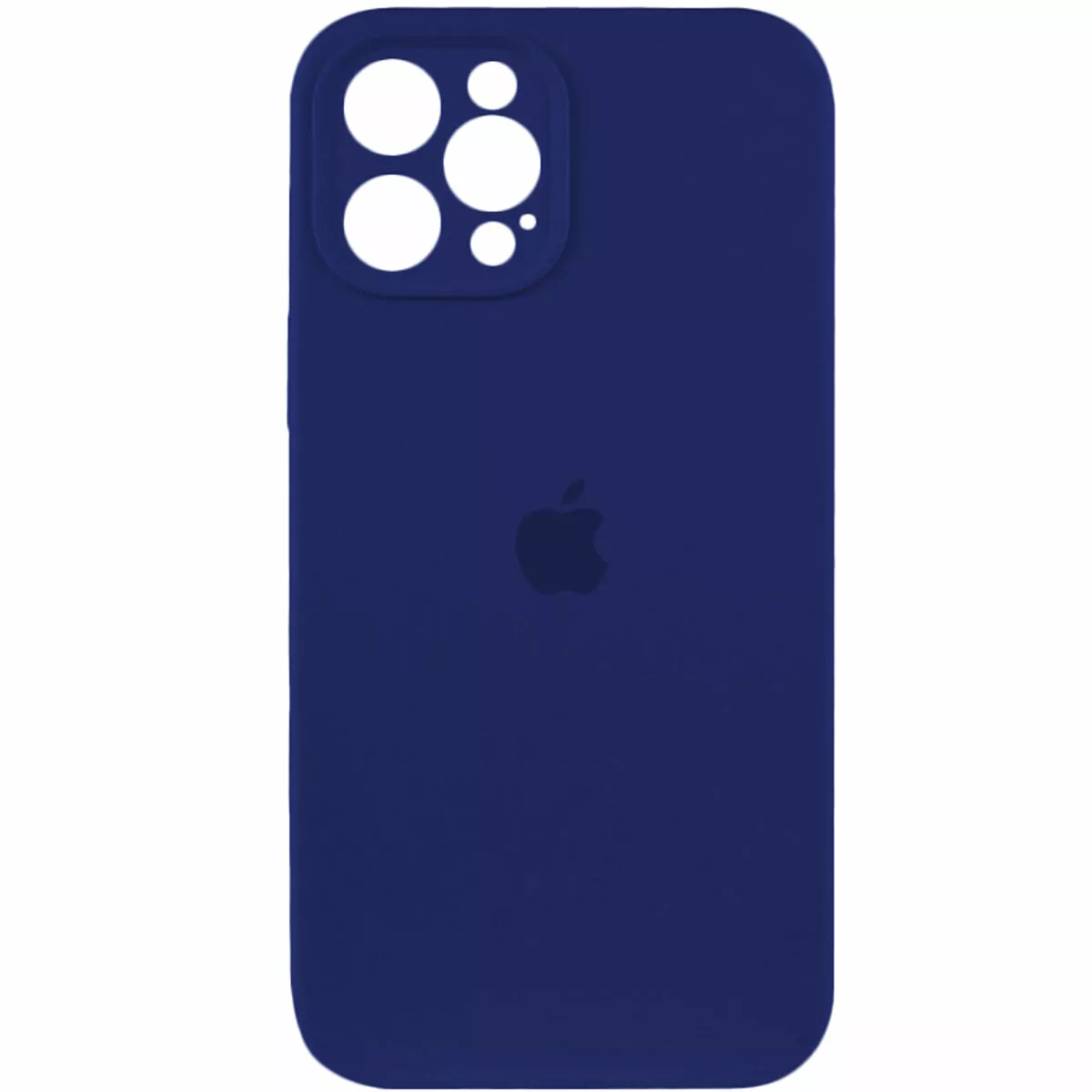Чохол Silicone Case Full Camera Protective для Apple iPhone 12 Pro Navy Blue - фото 1