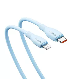 Кабель Baseus Pudding Series USB Type-C - Lightning 20w 3a 1.2м PD сable Blue (P10355701311-00) - миниатюра 3 Кабель Baseus Pudding Series USB Type-C - Lightning 20w 3a 1.2м PD сable Blue (P10355701311-00) - миниатюра 3