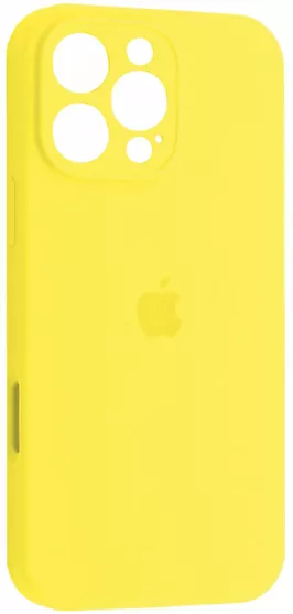 Чохол Silicone Case Full Camera для Apple iPhone 16 Pro Max Yellow - фото 1