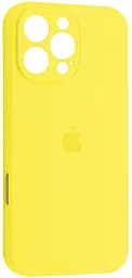 {"ru": "Чехол", "uk": "Чохол"} Silicone Case Full Camera для Apple iPhone 16 Pro Max Yellow