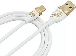Кабель iZi PM-12 USB-A - Type-C 12w 2.4a 1м cable White - фото Кабель iZi PM-12 USB-A - Type-C 12w 2.4a 1м cable White