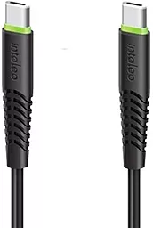 USB PD Кабель Intaleo CBFLEXTT0 60W 2.4A 0.2M USB Type-C - Type-C Cable Black (1283126559495)