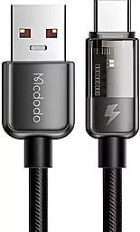 USB Кабель McDodo Transparent CA-3150 100W 6A 1.2M USB Type-C сable black