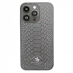 Чехол Santa Barbara Polo and Racquet Club Knight Leather Case для Apple iPhone 16 Titanium Grey - фото Чехол Santa Barbara Polo and Racquet Club Knight Leather Case для Apple iPhone 16 Titanium Grey