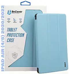 Чехол для планшета BeCover Tri Fold Soft TPU с креплением Apple Pencil для Apple iPad Air 4, iPad Air 5 2020/2022 10.9" Light Blue (711108) - фото Чехол для планшета BeCover Tri Fold Soft TPU с креплением Apple Pencil для Apple iPad Air 4, iPad Air 5 2020/2022 10.9" Light Blue (711108)