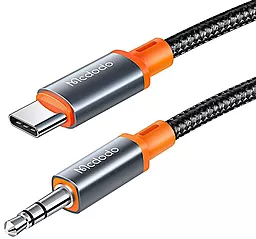 Аудио кабель McDodo Castle Series Aux mini Jack 3.5 mm - USB Type-C M/M Cable 1.2 м Black (CA-0820)