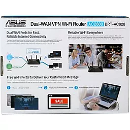 Маршрутизатор (Роутер) Asus BRT-AC828 чорний - мініатюра 6 Маршрутизатор (Роутер) Asus BRT-AC828 чорний - мініатюра 6