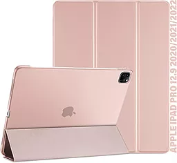 Чехол для планшета BeCover Tri Fold Hard для Apple iPad Pro 12.9 2020/2021/2022 Pink (711721) - фото Чехол для планшета BeCover Tri Fold Hard для Apple iPad Pro 12.9 2020/2021/2022 Pink (711721)
