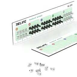 Магнитный мат Relife RL-091 для раскладки винтов при разборке портативной техники 15см*4см - фото Магнитный мат Relife RL-091 для раскладки винтов при разборке портативной техники 15см*4см