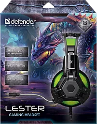 Навушники Defender Lester Black/Green - мініатюра 8