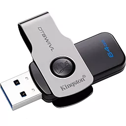 Флешка Kingston 64GB DataTraveler Swivl (DTSWIVL/64GB) Black - фото Флешка Kingston 64GB DataTraveler Swivl (DTSWIVL/64GB) Black