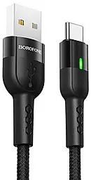 Кабель Borofone BU17 Starlight USB-A - Type-C 12w 2.4a 1.2м cable Black - мініатюра 2 Кабель Borofone BU17 Starlight USB-A - Type-C 12w 2.4a 1.2м cable Black - мініатюра 2