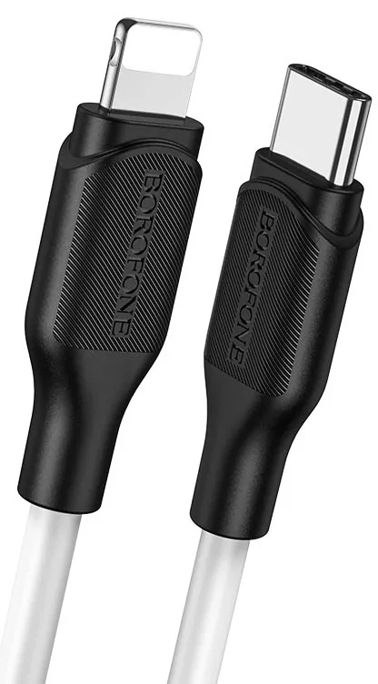 Кабель Borofone BX42 USB Type-C - Lightning 18w 3a 1м PD сable White - фото 2
