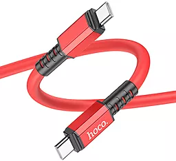 Кабель USB PD Hoco X85 Strength 60W USB Type-C - Type-C Cable Red - миниатюра 2
