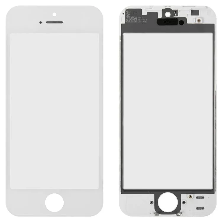Корпусное стекло дисплея Apple iPhone 5 with frame White - фото 1