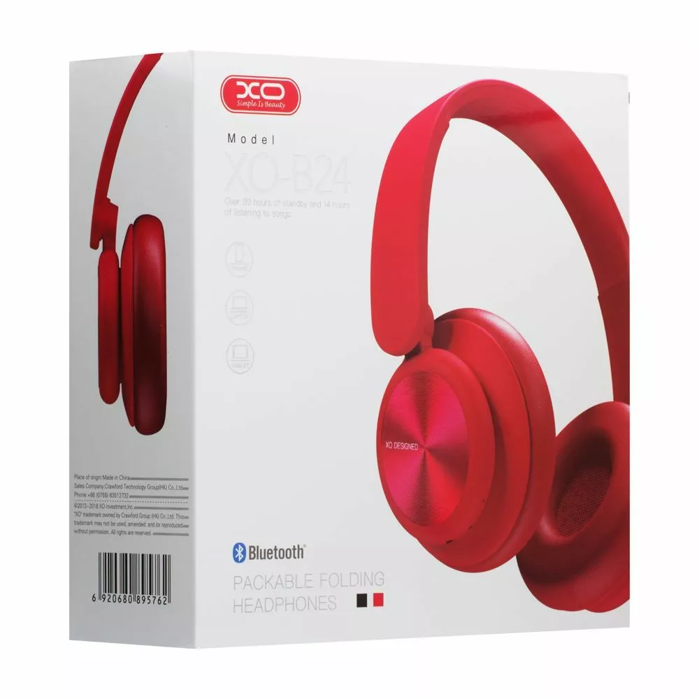 Наушники XO B24 Red - фото 4