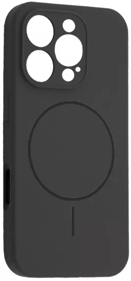 Чехол Silicone Case Full Camera Fine Ring MagSafe для Apple iPhone 16 Pro  Pebble - фото 1