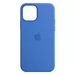 Чехол Silicone Case Full для Apple iPhone 12, iPhone 12 Pro Capri Blue