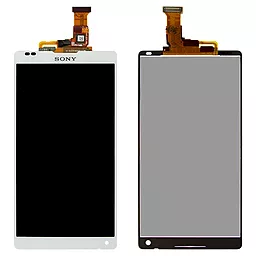 Дисплей Sony Xperia ZL (C6502, C6503, C6506, L35h, L35i) з тачскріном, оригінал, White