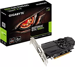 Видеокарта Gigabyte GeForce GTX 1050 Ti OC Low Profile 4G (GV-N105TOC-4GL) - миниатюра 4