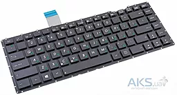Клавиатура для ноутбука Asus X401 X450 series без рамки c креплениями черная